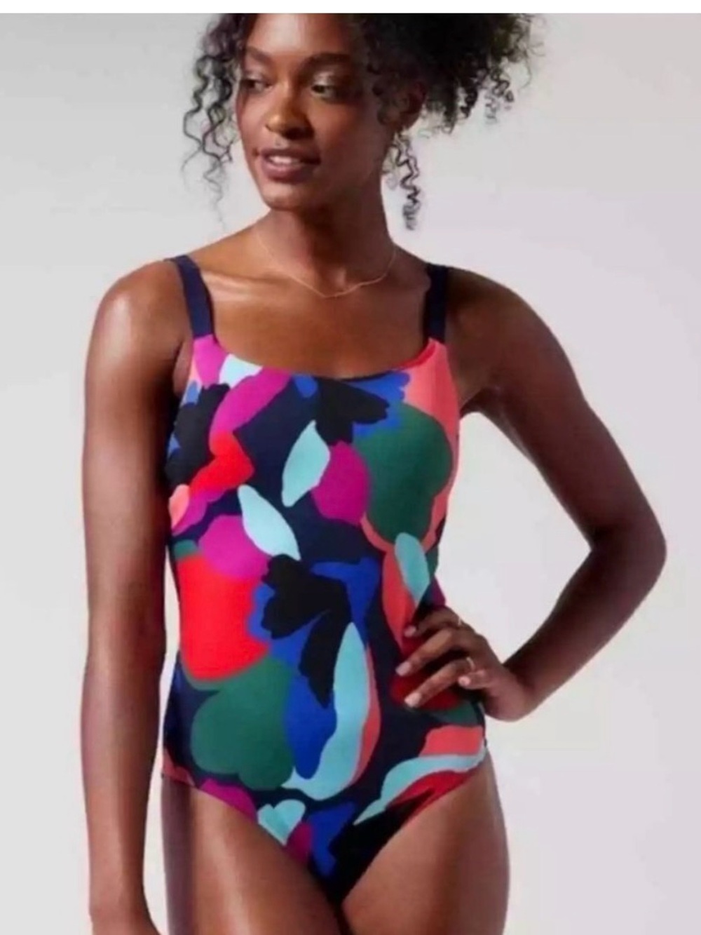 Athletica Hermosa Colorful Abstract One-Piece Swimsuit